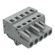 WAGO - Kabelsteckverbinder für Leiterplattensteckverbinder 1-Leiter-Federleiste 231-105/008-000 CAGECLAMP,2,5 mm²,gr − 100 Stück