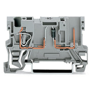 WAGO - Bauelement-Reihenklemme 1-Leiter/1PinBauelementkl. 769-238/281-411 Anode rechts,grau − 100 Stück