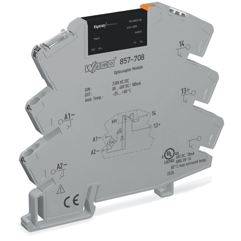 WAGO - Optokoppler SSR-Baustein 857-708 0.1A 230VACDC 48VDC