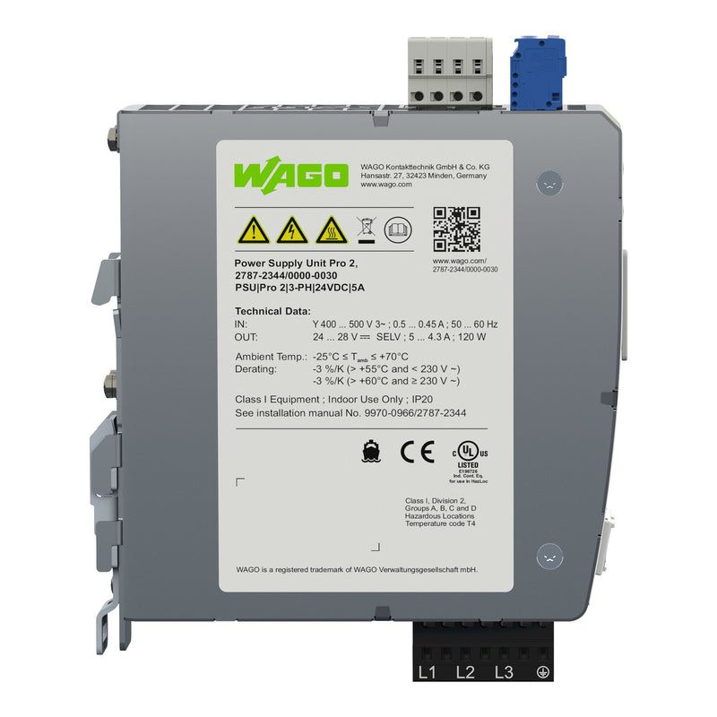 WAGO - Gleichstromversorgung Stromversorgung,Pro 2,3 2787-2344/000-030 phasig