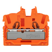 WAGO - Ein- und mehrpolige Klemmenleiste 2-LeiterMini-Durchgangskl. 2052-302 2,5 mm²,orange − 100 Stück