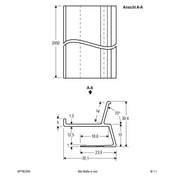 EVN Lichttechnik - Mechanisches Zubehör/Ersatzteile für Leuchten Trockenbauprofil APTBU200 für LED-Stripes