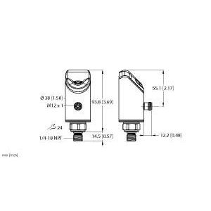 Turck - Druckschalter Drucksensor PS310-1-0 #100001508 Druck: 0 ... 1 bar