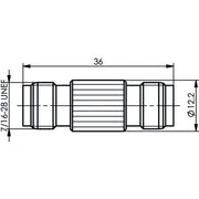 Telegärtner - Koax-Kupplung TNC-Kupplung (F-F) 100023833 Bu-Bu, 50 Ohm − 5 Stück