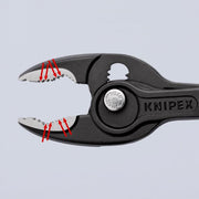 Knipex - Wasserpumpenzange Frontgreifzange 82 02 200 SB schwarz atramentiert