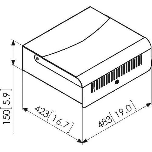 Vogels - Halterung für Audio-/Videosysteme Diebstahlschutzgehäuse PFA9113 sw-si groß,si-sw