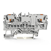 WAGO GmbH & Co. KG - Durchgangs-Reihenklemme 2-Leiter-Basisklemme 2202-1661 grau − 50 Stück