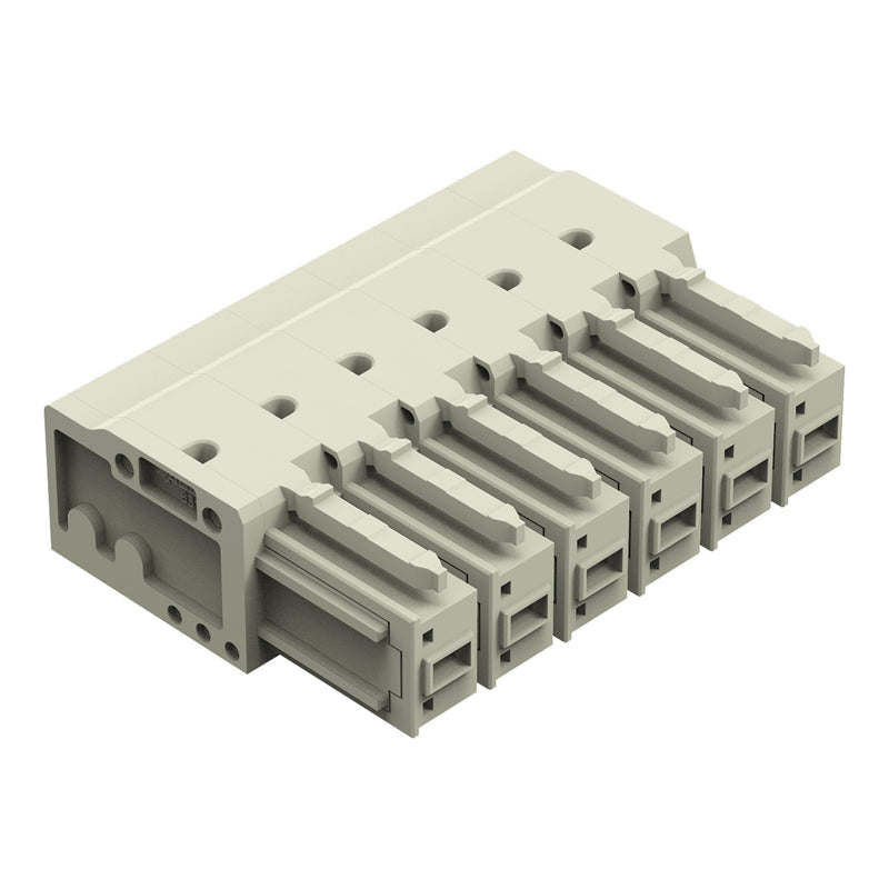 WAGO - Leiterplattensteckverbinder THTFederleiste abgewinkelt 831-3526 Maß 7,62mm,lgr − 24 Stück