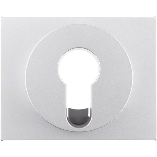 Berker - Abdeckung/Bedienelement für Installationsschalterprogramme Zentralstück Alu 15057003 f. Schlüsselschalter