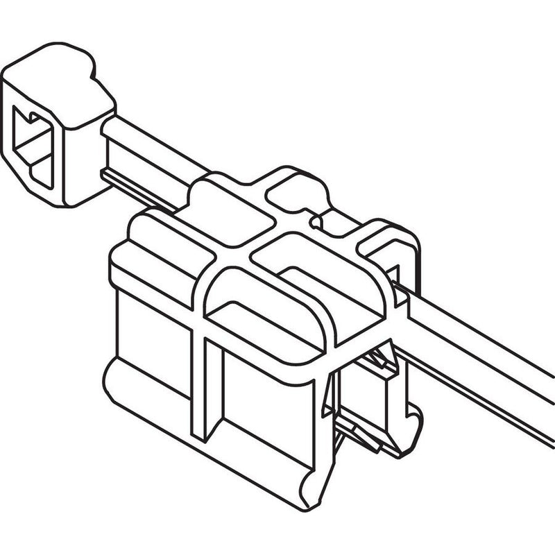 HellermannTyton - Kabelbinder Befestigungsbinder 2tlg. 156-01546(500) − 500 Stück