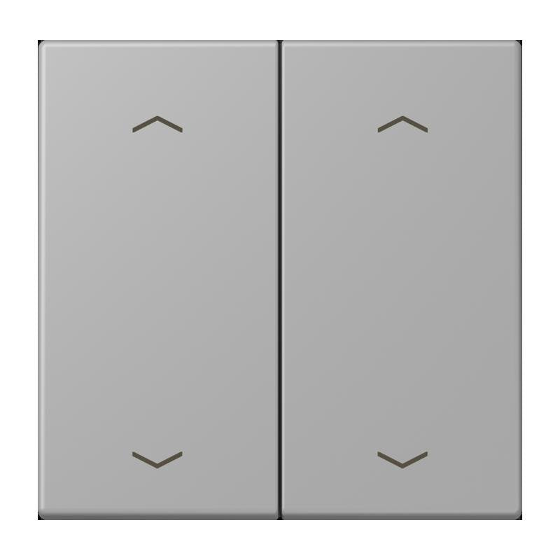 Jung - Abdeckung/Bedienelement für Installationsschalterprogramme Wippe mit Pfeilsymbolen LC 102 P 204 gris moyen