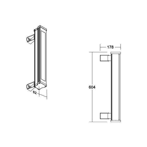 Brumberg Leuchten - Decken-/Wandleuchte LED-Wallwasher 60841645 3500K