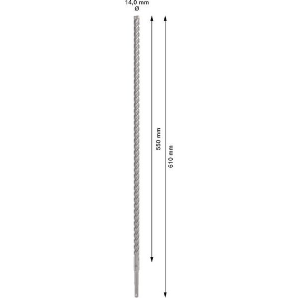 Bosch - Bohrer PRO SDS plus-5X 2608836623 Hammerbohrer 14 x