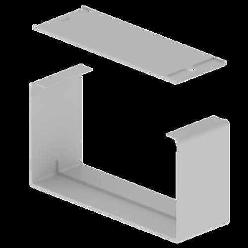 Unex - Verbinder für Kabeltragsystem Stoßstellenabdeckung 66234 lichtgrau − 6 Stück by Unex
