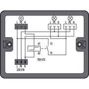 WAGO - Kompaktverteiler für steckbare Gebäudeinstallation Verteilerbox 899-632/103-000 2 Eingänge,schwarz