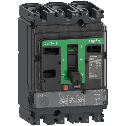 Schneider Electric - Leistungsschalter für Motorschutz Kompaktleistungsschalter C25W32M150 ComPacT NSX250HB2
