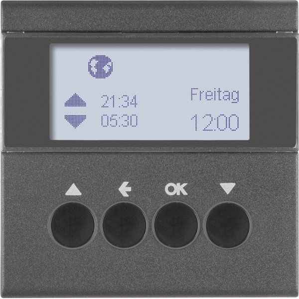Berker - Jalousiesteuerung Jalousie-Schaltuhr 85741185 anthrazit matt
