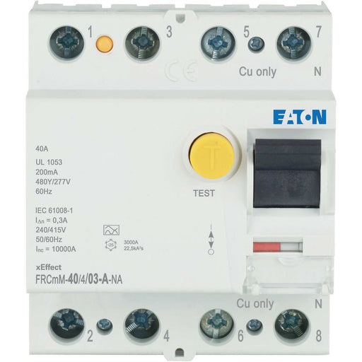 Eaton - Fehlerstrom-Schutzschalter FI-Schalter FRCMM-40/4/03-A-NA 40A 4pol 300mA