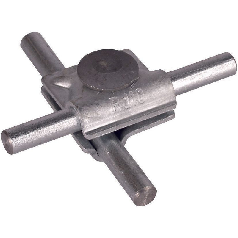 DEHN - Verbinder für Blitzschutz MV-Klemme MVK 10 FRM10X35STTZN St/tZn f. Rd 10mm