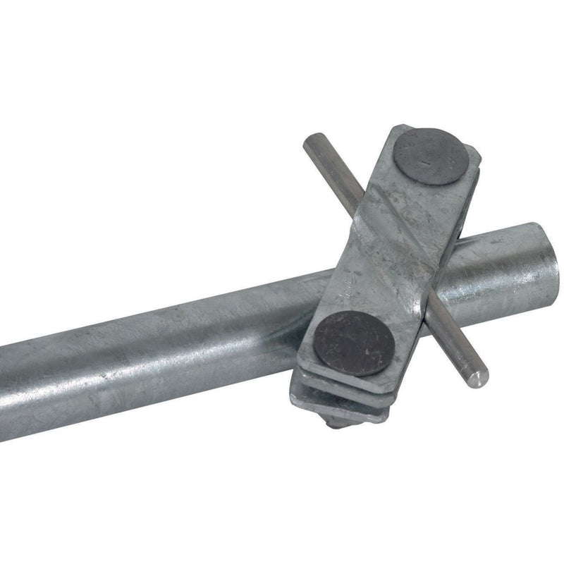 DEHN - Anschlussklemme für Stab-/Tiefenerder Anschlussschelle St/Zn ASSRE27710FL40STTZN D27 f.Rd7-10/Fl-40