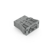 WAGO - Geräteanschluss für steckbare Gebäudeinstallation Snap-In-Stecker 770-753/060-000 3-polig,Kod. B,grau − 100 Stück