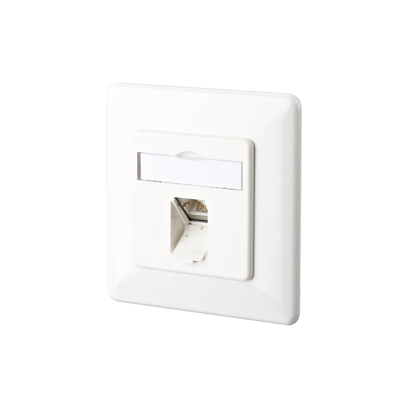Metz Connect - Kommunikationsanschlussdose Kupfer Anschlussdose C6A UP 130C371002-I 1xRJ45,UP,rws − 10 Stück