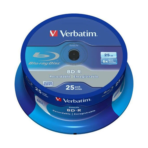 Verbatim - Speichermedium digital BD-R 25GB/1-6x 43837 (VE25) Cakebox (25 Disc)