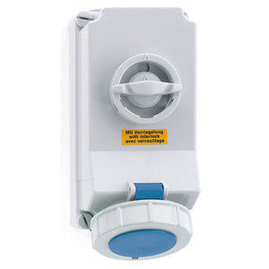 Bals Elektrotech - CEE-Steckdose abschaltbar, abgesichert (IEC 60309) Wandsteckdose abschaltbar 16059 verriegelt 16A 4p 2