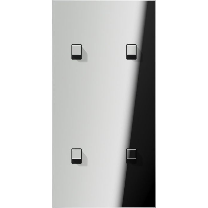 Jung - Abdeckung/Bedienelement für Installationsschalterprogramme Abdeckung mit Kipphebel GCR 12-25 E 22 2fach, 2x1 Kipphebel
