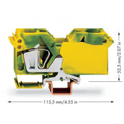 WAGO - Schutzleiter-Reihenklemme 2-Leiter-Schutzleiterklem. 285-607/999-950 25mm² − 15 Stück