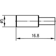 Telegärtner - Koax-Steckverbinder MCX-Kabelbuchse cr/cr AU 100025002 K 02252-D406 − 5 Stück