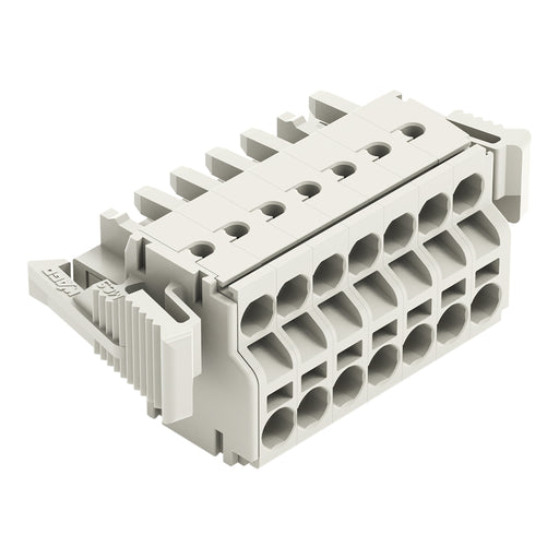 WAGO - Kabelsteckverbinder für Leiterplattensteckverbinder 2-Leiter-Federleiste 721-2107/037-000 CAGECLAMP,2,5mm²,lgr − 50 Stück