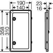 Hensel - Fenster (Schaltschrank) Normzähler-Klappfenster NZ KL 54 IP54