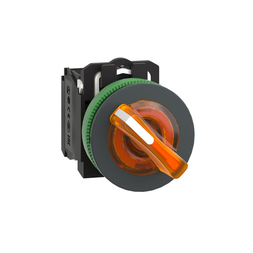 Schneider Electric - Wahlschalter, Komplettgerät Leuchtwahlschalter XB5FK125M5 or,230V,1Ö1S,2St