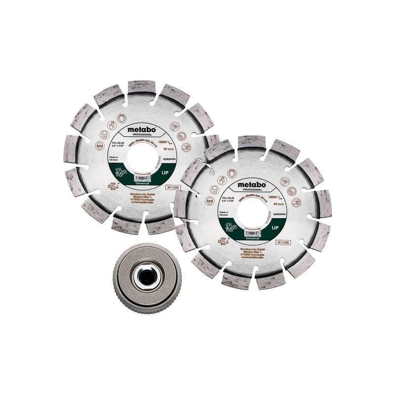 Metabowerke - Trenn-/Schleifscheibe Set Diamanttrennscheibe Set 2xDia-TS115 UP