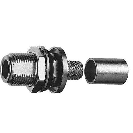 Telegärtner - Koax-Steckverbinder N-Kabeleinbaubuchse 100024008 cr/cr, G5(RG223/U)