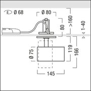 Zumtobel Group - Downlight/Strahler/Flutlicht LED - Halbeinbaustrahler V2 - SRS1800 #60716966 930, sw