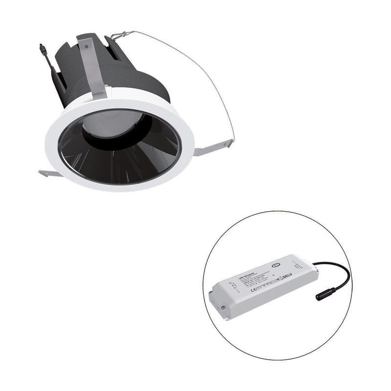 EVN Lichttechnik - Downlight/Strahler/Flutlicht LED-Einbauleuchte modular F01R09AM3840L55P Konfigurationstype