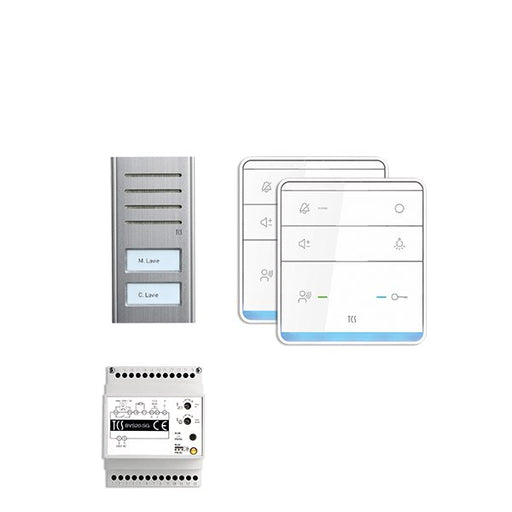 TCS Tür Control - Türsprech-Set Paketlösung PSX2320-0000 2 Tasten AP,Freispr