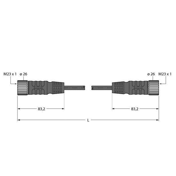 Turck - Konfektioniertes Sensor-Aktor-Kabel Aktuator- u. Sensorleitung CSM CKM 19-19-5/S101 TPE