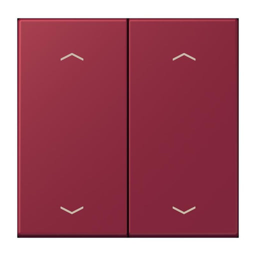 Jung - Abdeckung/Bedienelement für Installationsschalterprogramme Wippe mit Pfeilsymbolen LC 102 P 255 le rubis