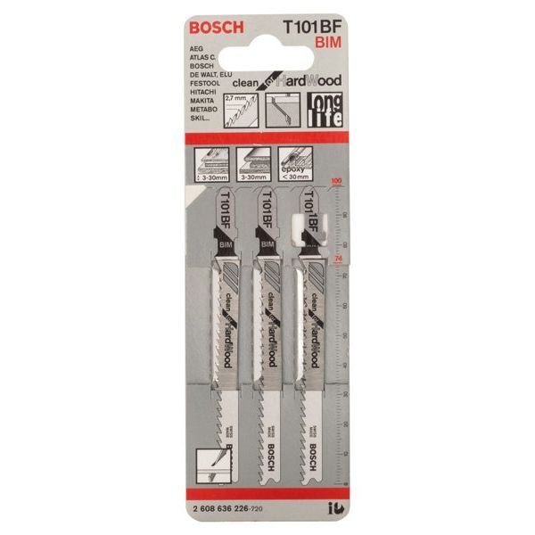 Bosch - Stichsägeblatt PRO Hardwood clean T101BF 2608636226 Stichsägeblatt 100
