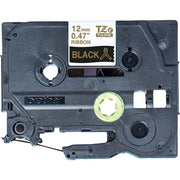 Brother - Verbrauchsmaterial für Telefax/Drucker/MFC Textilbänder TZe-R334 4m/12mm sw/gold