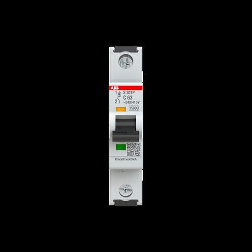 ABB Stotz S&J - Leitungsschutzschalter Sicherungsautomat S301P-C63 25kA, 63A, 1P