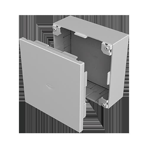 Unex - Abzweigdose für Installationskanal Verbindungsdose 73461-04 lgr RAL7035 110x150 − 6 Stück