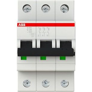 ABB Stotz S&J - Leitungsschutzschalter Sicherungsautomat S203-C25 6kA 25A C 3p