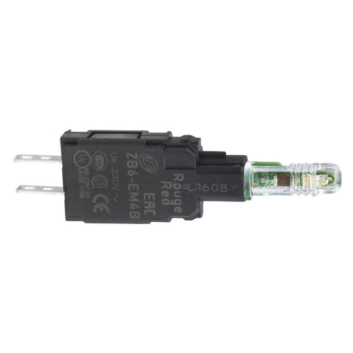 Schneider Electric - Lampenfassungsblock für Befehls- und Meldegeräte LED-Modul ZB6EM4B 230V rt − 5 Stück