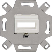Rutenbeck - Einsatz/Abdeckung für Kommunikationstechnik Montageadapter SC-D/LC-Q-MA Up rw 2-fach, reinweiß − 10 Stück