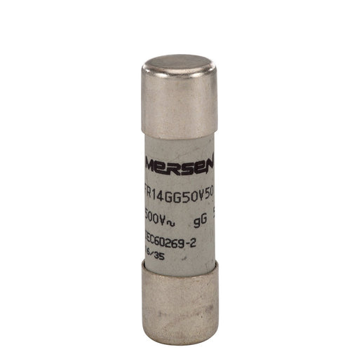Mersen - Zylindrische Sicherung Sicherungseinsatz zylindr. FR14GG50V50 gG 14x51 50A − 10 Stück