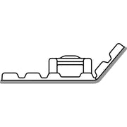 HellermannTyton - Befestigungssockel und -element für Kabelbinder Flexibler Klebesockel FMB4APT-A-PA66HS-BK schwarz 28x28mm − 100 Stück